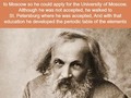An Exemplary Example of the 4 Ps (and the 5th P) ~ Interesting BIO note about Dmitri Mendeleev. This guy walked all the way to Moscow, only to be turned away. When Plan A didn’t work, he proceeded with Plan B. His #Patience, #Persistence, #Perseverance, and #Planning resulted in his development of the “the Fifth P”, the Periodic Table of Elements. ♦ ♦ Image credit: ♦ #education #chemistry #science #Didyouknow #biography #funfacts @Medium @Tumblr    #Instagram  @treathylfoxcmoneyspinner