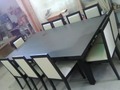 Hooola, saludos a todos  En esta oportunidad le presento esta mesa con sus silla lacadas en negro tapizadas en semi-cuero para 8 personas  Trabajos garantizados 04168135785  #cocinas #mesa #decoracion #remodelacion #caracas #maracay #valencia #diseñodeinteriores #diseño3d #arquitecto #carpintero #ingeniero #diseñodecocinas #cocinasga #decoracionhogar #formica #laminadoaltobrillo #formicatexturizada #herrajestipoblum #sistemasdefreno #aluminio