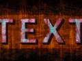 3D grunge text