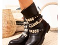 Botín negro correas apliques disponibles.. escríbenos al WhatsApp 3152479821 o escríbenos por mensaje directo.. #botines #botin #botinesmujer #botinesnegros