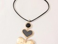 🥰❤️😍Colección Valentine’s Day😍❤️🥰  Collar doble corazón 🖤💛