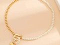 🥰❤️😍Colección Valentine’s Day😍❤️🥰  Collar Cadena medio perla corazón 💛