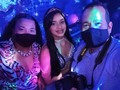 Con la linda Quinceañera. Feliz cumpleaños para Carolina