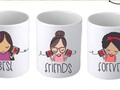 Y donde están las mejores amigas...??? Para esas hermanas del alma, mejores amigas y confidentes que mejor que unos Pocillos personalizados para acompañar la tertulia entre amigas con un buen tinto... #mejoresamigas #personalizados
