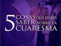 La #Cuaresma es un tiempo litúrgico en el que por 40 días la Iglesia llama a los fieles a la penitencia y conversión, para prepararse verdaderamente a vivir los misterios de la Pasión, Muerte y Resurrección de Cristo en la #SemanaSanta.  Estos son cinco puntos que debes saber sobre la Cuaresma:  1.- #Oración, mortificación y caridad: Las tres grandes prácticas cuaresmales  La oración es la condición indispensable para el encuentro con Dios.  La mortificación se realiza cotidianamente y sin necesidad de hacer grandes sacrificios. Con ella se ofrece a Cristo aquellos momentos que nos generan molestias, y se acepta con humildad, gozo y alegría, todas las adversidades que lleguen.  Sobre la caridad San #JuanPabloII explica que este llamado a dar "está radicado en lo más hondo del corazón humano: toda persona siente el deseo de ponerse en contacto con los otros, y se realiza plenamente cuando se da libremente a los demás". 2.- El ayuno y la abstinencia  El ayuno consiste en hacer una sola comida fuerte al día, mientras que la abstinencia consiste en no comer carne. Con ambos sacrificios reconocemos la necesidad de hacer obras para reparar el daño causado por nuestros pecados y para el bien de la Iglesia.  3.- La Cuaresma comienza con el Miércoles de Ceniza y termina elJueves Santo  En el Miércoles de Ceniza se inician los 40 días de preparación para la Pascua. Al término de la #Misa el sacerdote bendice e impone las cenizas hechas de los ramos de olivo bendecidos en el Domingo de Ramos del año anterior.  La Cuaresma termina en el Jueves Santo. En aquel día la Iglesia conmemora La Última Cena del Señor, donde Jesús compartió por última vez con sus apóstoles antes de ser crucificado en Viernes Santo. 4.- La duración de la Cuaresma está basada en el símbolo del número 40 en la #Biblia  Los 40 días de la Cuaresma representan la misma cantidad de días que Jesús pasó en el desierto antes de comenzar su vida pública, los cuarenta del diluvio, los cuarenta de la marcha del pueblo judío por el desierto, los cuarenta días de Moisés y de Elías en la montaña. 5. El color litúrgico es el morado Significa luto y penitencia. Puedes leer más en aciprensa.com #IglesiaCatolica