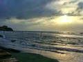 SUNSET CANOA BEACH #sunset #sun #getdark #beach #sea #sky #cloud #barranquilla #ig_city #ig_beach #igerscolombia #enmicolombia #playacanoa #salgar #sun #monday #sunsetpicture #picoftheday #amazing #getdark #monday #ig_colombia #ig_merida #instapic #skypainters #castillodesalgar