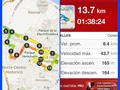 FridayBike #SubiendoDeNivel 13km 1:38:24 Vel.Promedio 8.4k/h Vel.Max 43.7k/h #sinexcusas