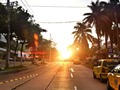 SUNSET BARRANQUILLA #barranquilla #colombia #sunset #ig_colombia #igerscolombia #ig_city #street #palms #sky #sun #getdark