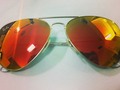 RAY BAN OrangeGlass Framme RoseGold 58mm #sunglass #eyewear #rayban #barranquilla #colombia