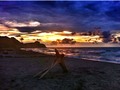 SUNSET CANOA BEACH #igers #iphoneography #iphone #pic #photoamateur #enmicolombia #ig_colombia #igerscolombia #beach #sea #sky #cloud #likeforlike #teamfollow #magic #amazingday #getdark #sunset