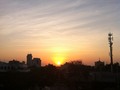 BUENOS DIAS Amanecer Enero 31/13 6:33am #barranquilla #city #street #sky #sun #cloud #building #morning #dawn #instaweather #nofilter #day