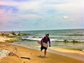 SURF Vs BIKE #barranquilla #beach #sky #cloud #dand