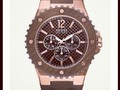 #guess #watches Carbon Fiber RoseGold Brown Silicon band