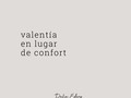 Valentía: tal vez más retador e incómodo. Pero mucho más exuberante y abundante que el pasivo y gris mundo del confort. ​​​​​​​​ ¿Te animas a conectar con tu corazón, valiente ?​​​​​​​​ .​​​​​​​​ .​​​​​​​​ .​​​​​​​​  #desarrollohumano#transformacionpersonal#merecimiento#afirmaciones#palabraspositivas#relacionestoxicas#sinceridad#dejarir#elegir#atreverse#reflexionar#decepciones#desahogo#olvido#gestion#terapiaonline#terapeuta#bioneuroemocion#creencias#evolucionar#leydelaatraccion#coherencia#aceptar#sabiduriainterior#sanandoelalma#uncursodemilagros#soyluz#yosoyamor