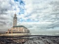 Simply beautiful..... "I wish Casablanca to be endowed with a large, fine building of witch it can be proud until the end of time. I want to build this mosque on the water, because God's throne is on the water." King Hassan II