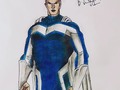 • Marvel’s Superman Pastiches - Blue Marvel. From my own imagination. Drawn by using a black pen and coloured by using the oil pastels and colour pencils.  Blue Marvel is another Marvel’s pastiche of DC’s Superman. In the Marvel comics, his power source is a result of his anti-matter energy absorption physiology. He is also stated to have enough power and strength to split the moon into half !  #Art by @samrudh_david  #Imagination 🌟  #Superman #Pastiche - #BlueMarvel  #TheMarvels #AntiMatter #Energy #Physiology   #MarvelUniverse #MCU #MarvelComics #Marvel #Comics  #OilPastels #ColourPencils / #ColorPencils #Pen   #Drawing #Sketch #Instagram #ArtWork #ComicArt  #ArtistsOnInstagram #InstaArt #InstaArtist #ArtWorld
