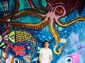 #steertphotogtaphy #streetart #bogota #graffiti #color #ocean #dancer