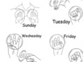 American Sign Language Days of the Week