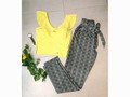 Blusa licrada corta mangas en boleros en tallas s m y l color amarillo y negro. Pantalón en cuadros tallas 8 y 10 disponible en nuestra tienda@dcfstore #fashion#tendencias #blusas #ascesorios#Bucaramanga