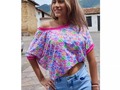 Atrévete con nuevos estampados, Blusa Holgada ♥️ Amor y Paz ♥️  Disponible en Tienda  #blusas #camisetas #style #estilocasual #tendencias #colors