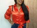 Hermosa blusa camisera satinada disponible en colores vibrantes ðŸ’…  Naranja y verde esmeralda ðŸ’žðŸ’“  #camiseras #blusas #tendencias #naranja #verde esmeralda #satin #Bucaramanga