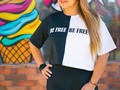 Blusa oversize bicolor en tela fría Disponible en tienda 💯  #t-shirts #camisetas #camisetasoversizes #oversizes #tendencias #moda #style #dcfstore #Bucaramanga