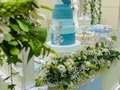 Un escenario acorde a la celebración  Pastel @tortas.isabelguillen  Fotografías @eliezerhoyosfotografo   #somosdecoblus su aliado perfecto  Bautizo Valentino   #bautismo #standpastel #sacramento #DecoCelebra #decoblus #Pastel #cake #Galletas #Venezuela #festejos #celebración
