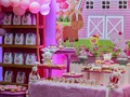 Mesa de postres y dulces temática con la #granjadebella