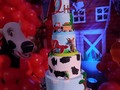 El pastel de @tortas.isabelguillen  #cake #pastel #lagranjadezenón #LaGranjaDeDiego #2 #niño #granja #animales #caballo #gallo #vaca #loro #gallina #zorro #zenon #decoracion #decoblusotronivel   Con el sello @decoblus  @hacemosqueteveas @elenaprada_toppers  @natwoodvzla