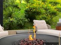 Esta mesa de centro es el elemento que te hace falta en tu proyecto!  Una chimenea a gas espectacular a control remoto en tecnología SIT.  . Materiales de primera calidad y garantía para tus espacios.  . #mesacentral #interiorismo #chimeneasmodernas