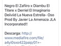 #ESTRENO!!!!! Negro El Zafiiro x Diambu El Titere x Derriel El Imaginario Deiiviid La Nueva Estrella- Oso Prod By Javier La Amenaza JLA Incorporated!! Descarga:   #TonersElDeLa5Uno