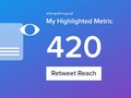 My week on Twitter 🎉: 43 Likes, 3 Retweets, 420 Retweet Reach. See yours with