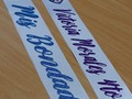 Lindas Bandas para las candidatas del Colegio El Rosario 👑  #bandas #reinas #candidatas #viniltextil❤️  #sublimacion  #vinilglitter