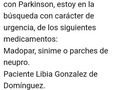 Se necesita con urgencia este medicamento es para mi suegra @parkinson_vzla si saben donde ubicarlo por favor avisar. #Parkinson #AyudaHumanitaria #VenezuelaSinMedicinas #necesitamosdeunamanoamiga