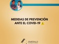 Medidas de prevención ante el Covid-19 #quedateencasa #estoesserio ayúdanos. @emeraldgroupvzla
