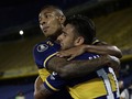 Abrazo 🤗 de GOLES ⚽️ Salvio + Villa.   A semifinales 💙💛💙