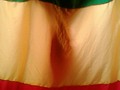 My curtain!" #instareggae #rasta #curtain #myroom #green #gold #red #rastaflag #flag #ethiopia #colors #handmade