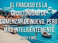 El camino del éxito es construido de los fracasos aprendidos.  👉 #no te rindas si fracasas aprende corrige y vuelve a intentarlo y sigue adelanto. 👉 No hay #exito sin fracaso. #unavezmas #rendirsejamas #aprendiendo #unnuevocomienzo #mentalidadganadora #caminoalexito #negocios #aprendedeloserrores #henryford