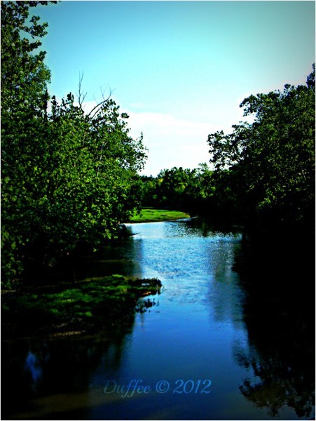 Looking Down the Olentangy River RedGage
