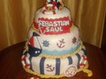 #tortas #cake #fondant #babyshower #osito #marinero #DulceriaAnasCupcakes #puntofijo #falcon