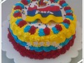 Pastel tricolor #cumplemes#venezuela#buttercream #dulces#eventos#fiestas#sanfrancisco#zulia