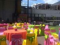 Fiesta de Pebbles en la terraza de Ultimas Noticias. Tenemos a tu disposición sillas mesas, toldos decoración y las mas deliciosas tortas, contactanos al 04120108023