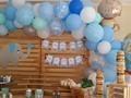 Baby shower de Elefante. Cotiza con nosotros tu evento. #babyshower #agenciadefestejos #organizaciondeeventos #sillas #mesas #palet #decoracion #candybar