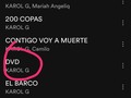 Gracias mi gente, estamos en el nuevo álbum de Karol G🔥❤️✌🏼