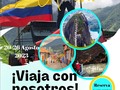 Conoce Colombia ¡El paraíso está en tu próximo destino!  20 agosto al 26 agosto 2023. 6 noches - 7 días   Ven y conoce  • Bogotá  • Medellín  • Guatapé   Lugares de interés  - City Tours Bogotá y Medellín  - Museo del Oro - Monserrate - Plaza Bolivar  - Andrés Carnes Chía  - Pueblito Paisa  - Pueblo de Guatapé - Piedra del Peñol - Plaza Botero - Comuna 13 - Metro y Metro Cable - Parque Lleras, el poblado - Entre otros...  Gastronomía y vida nocturna (cada día)  Inversión: $699 Dólares Reserva: $250 Dólares  *Precio habitación compartida doble. *El precio solo incluye mochila, no equipaje de mano, ni maletas. *Reserva no reembolsable * Incluye todos los desayunos *Incluye vuelos internacionales e internos.  Aceptamos Tarjetas de crédito y débito  Precios válidos hasta el 15 de abril.  Si quieres más información sobre otras fechas y otras ciudades  Solicita al DM.