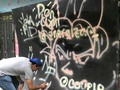 Finalizando el #GraffitiTour en la comuna 13, dieron el espacio y tocaba intentar dibujar algo... #MeVoyAMeteAGraffitero #Dbs #Dbz #Goku #HuesoPeroLeMetiElAlma #DragonBall