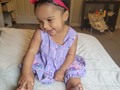 Por aqui ya tenemos 10 meses, aprendo cada dia mas, ya como de todo y mi mami y papi aprenden cada dia mas conmigo.