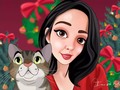 Christmas is coming! Is the most wonderful time of the year! 😻💓🎅☃️🌲 Thank you so much for the amazing art work I LOVED it.🥰❤️ @irenepettoonies You can have your own personalized art work Of your pets The perfect Christmas gift 🎁  Use my discoun EMILY15  #drawing #art #artist #illustration #draw #artwork #digitalart #painting #love #arte #portrait #design  #digitaldrawing #christmas #cat #irenepettoonies