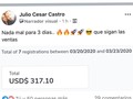 SI ESTAS CANSADO/A DE TU EMPLEO O BUSCAS UN INGRESO EXTRA LEE ESTO: 👇🏻 ⠀ 💭 Cuántas veces haz soñado con tener Libertad Financiera o aunque sea tener unos Ingresos Extras al mes para disfrutar de unas vacaciones o comprar eso que tanto deseas, pero el problema es que no puedes porque llegas con lo justo a fin de mes. Dejame decirte que esto SE ACABÓ 😤 ⠀ ⠀ Si quieres conocer esta increíble oportunidad de generar $500/1000 USD O MÁS al mes desde tu casa, o desde cualquier parte del mundo ganando en dólares o euros, te invito a que me dejes un comentario de "MÁS INFO" o vayas directamente al LINK DE MI BIOGRAFÍA para ver una Clase Gratuita y que sepas sobre esta enorme oportunidad que puede cambiar tu vida. ⠀ Solo recuerda, este puede ser el curso que cambiara tu vida para siempre 🔥 ⠀ Ojo esto no es multinivel, criptomonedas ni forex 🚀 ⠀ Solo marketing digital 💪🏻 TE VEO DENTRO DEL EQUIPO 📲 @emprendedoresdelexito 😃👍🏻⠀ ⠀ ⠀ ⠀ ⠀ ⠀ ⠀ ⠀ #emprendedoresdelexito #millones #motivaciondiaria #redesdemercadeo #positivos #secretosmillonarios #superacionpersonal #emprendedora #empresarios #enfoque #finanzas #finanzaspersonales #frasesmotivadoras #ganador #grandeza #lideres #libertadfinanciera #logro #esfuerzo #exito #éxito #frases #frasedeldia #humildad #inspiración #libertad #liderazgo #emprendedores #mentor #metas