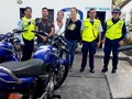 Comerciantes del centro de la ciudad recuperaron moto para el patrullaje policial